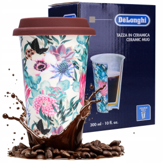 Termoska, termonádoba - De'Longhi Ceramic Mug termohrnček 0,3 l, viacfarebný